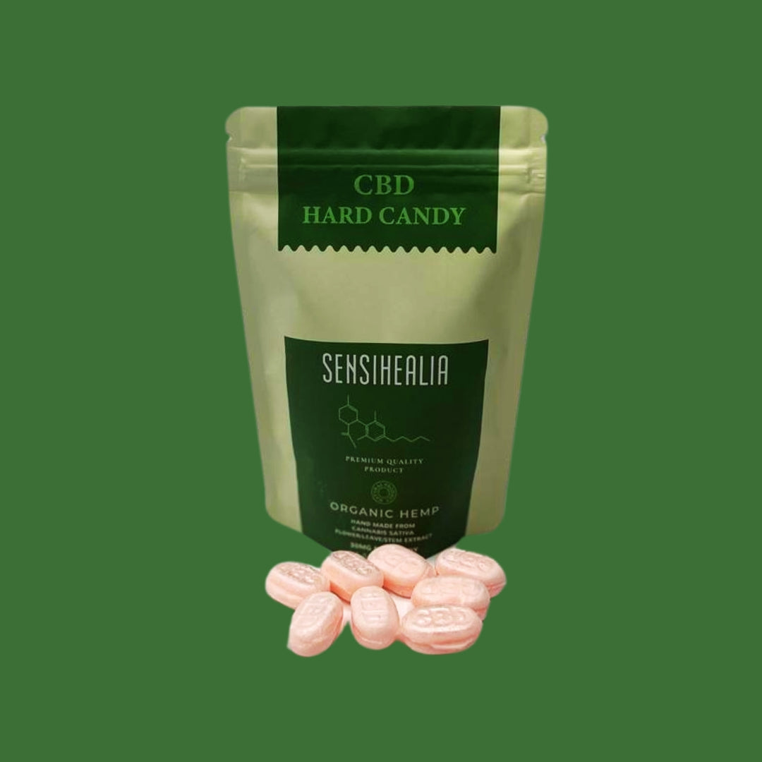 CBD Strawberry Hard Candy 30mg per candy. Per 25 verpakt.