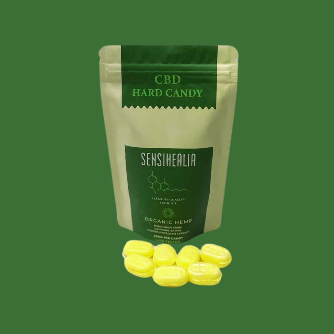 CBD Passievrucht Hard Candy. 30mg per candy. Per 25 verpakt.